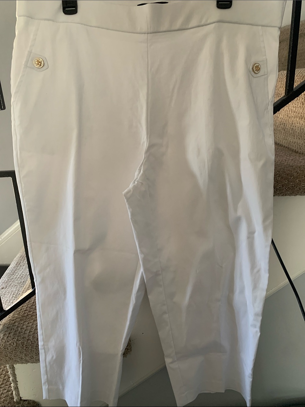 Counterparts Luxe Stretch White Capris